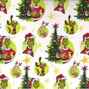 Hallmark Wrapping Paper Grinch Portraits 25 sq ft Holiday Gift